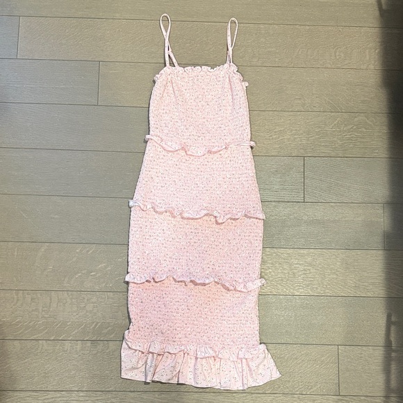 Pink Ruffled Dress - Picture 2 of 4